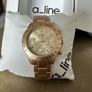 Women's Gold Chronograph Watch